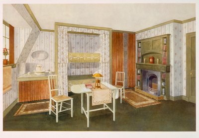 Dachzimmer mit Etagenbetten von Richard Goulburn Lovell